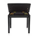 Piano Stool with Storage by Gear4music, Gloss Black