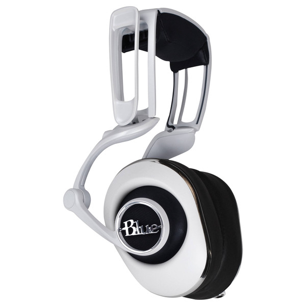Blue Lola Hi-Fidelity Headphones, White - Side