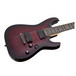 Schecter Demon-7 Electric Guitar, Crimson Red Burst