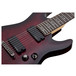 Schecter Demon-7 Electric Guitar, Crimson Red Burst