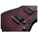 Schecter Demon-7 Electric Guitar, Crimson Red Burst