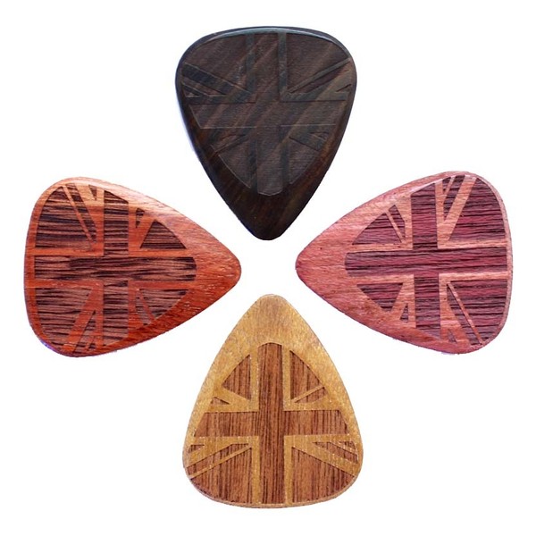 Timber Tones Flag Tones Guitar Picks, Mixed Players Pack of 4