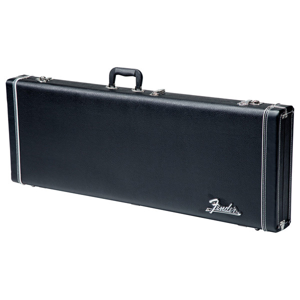 Fender American Standard Jazz Bass, RW, Black - Case Front