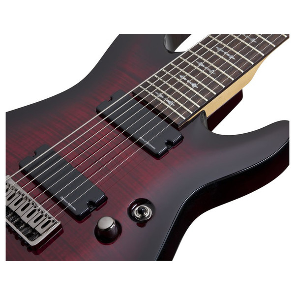Schecter Demon 8 Crimson Red Burst