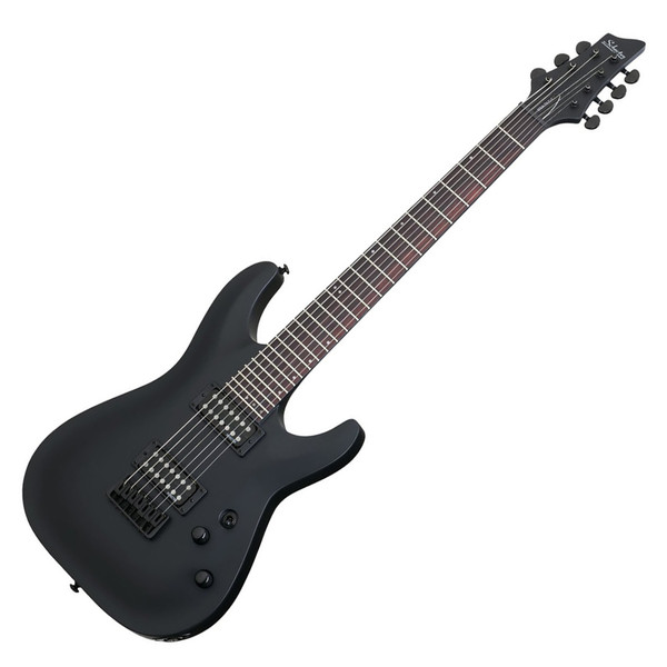 Schecter Stealth C-7 Electric Guitar, Satin Black