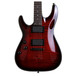 Schecter Damien Elite-6 Left Handed Guitar, Crimson Red Burst