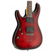 Schecter Damien Elite-6 Left Handed Guitar, Crimson Red Burst