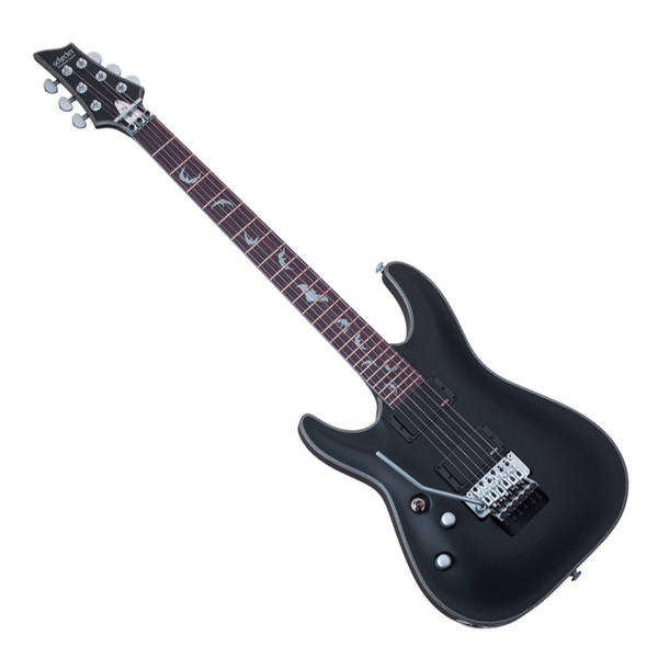 Schecter Damien Platinum-6 FR Left Handed Electric Guitar, Black