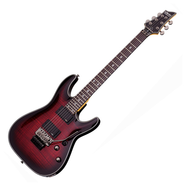 Schecter Damien Elite-6 FR Electric Guitar, Crimson Red Burst