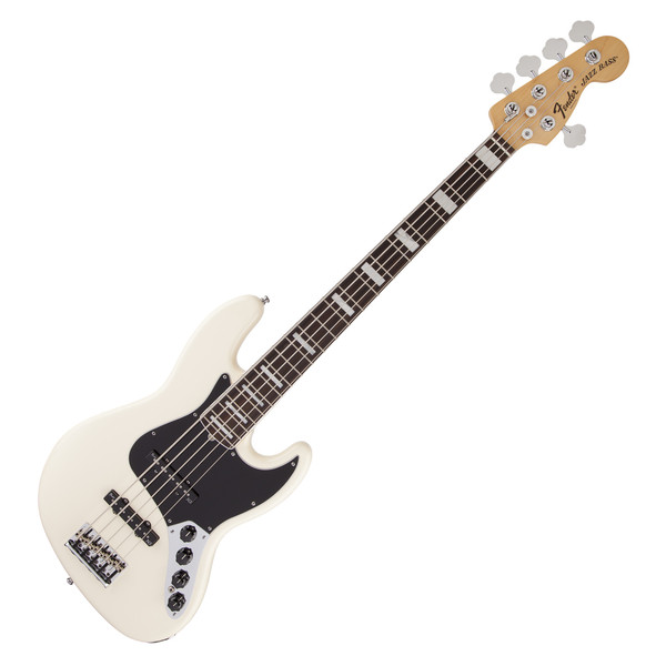 DISC Fender American Deluxe Jazz Bass V, Olympic White