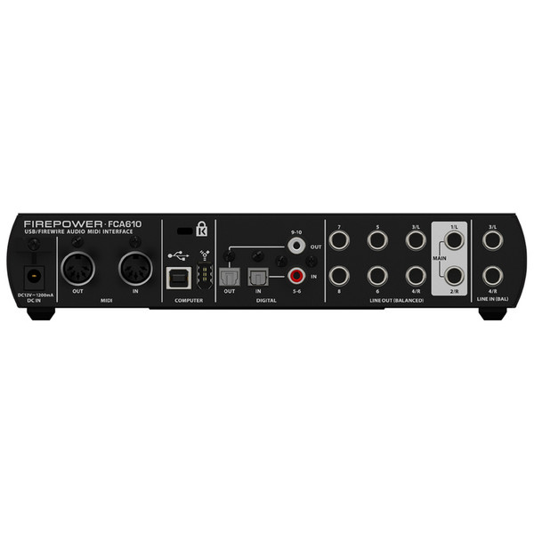 Behringer FIREPOWER FCA610 オーディオインターフェイス Behringer FCA610 | Sweetwater