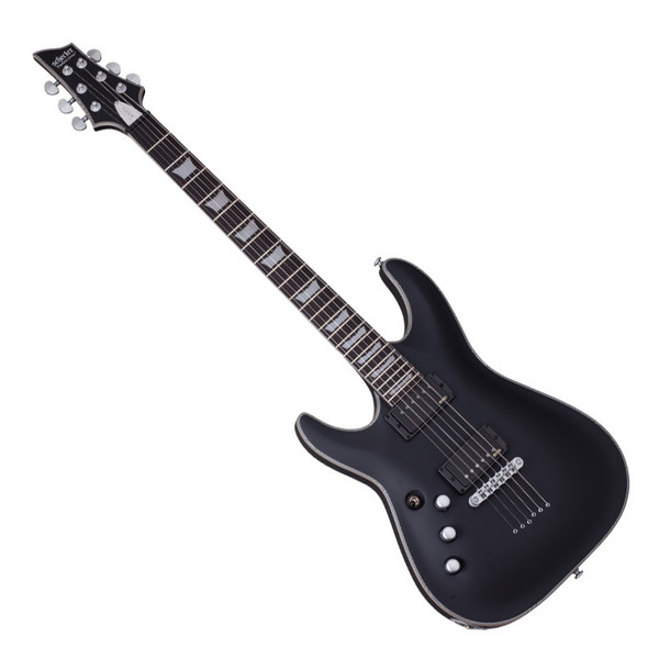 Schecter C-1 Platinum Left Handed Electric Guitar, Satin Black