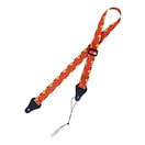 Ortega OUS-ORFL Ukulele Strap, Orange Flower