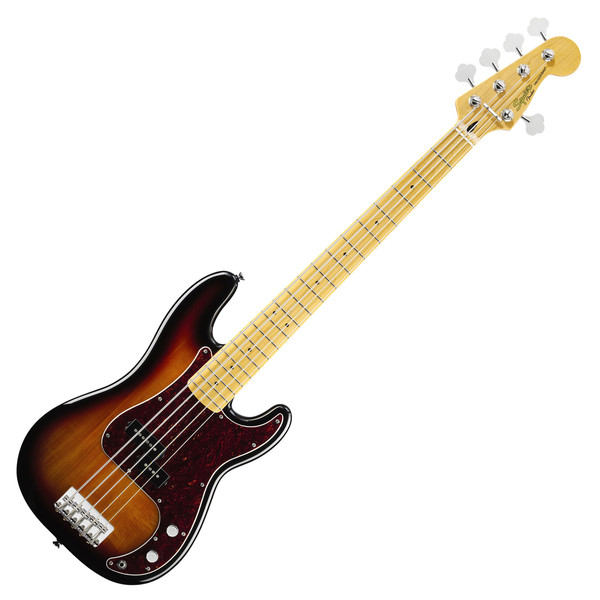 Squier by Fender Vintage Modified P-Bass V 5-String, 3-Tone Sunburst 