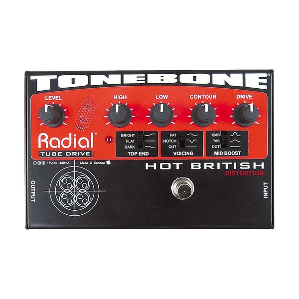 Radial Tonebone Hot British 12AX7 Tube Distortion Pedal