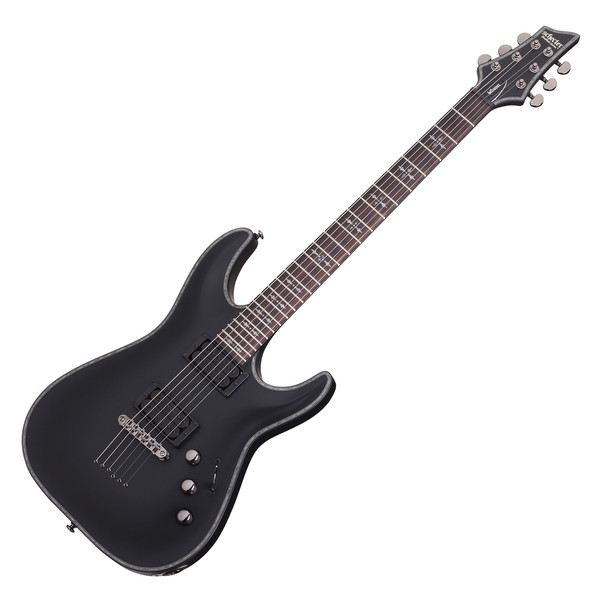 Schecter Hellraiser C-1 Passive Electric Guitar, Satin Black