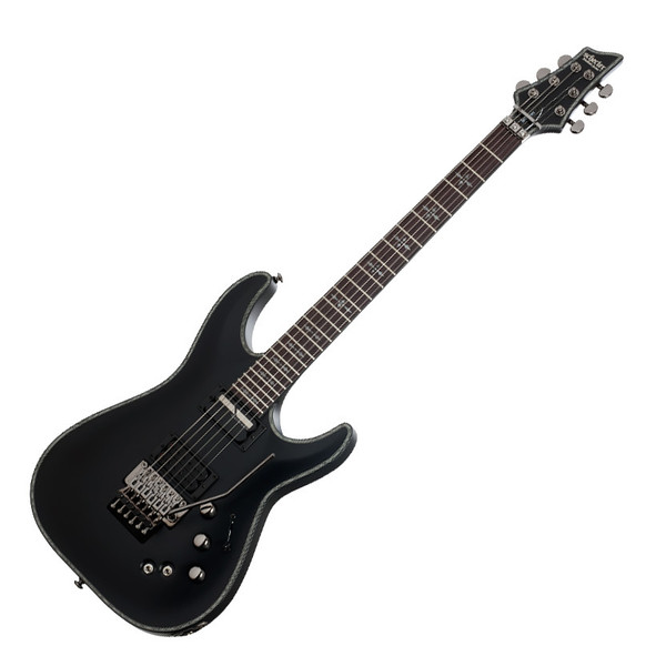 Schecter Hellraiser C-1 FR S Passive Electric Guitar, Satin Black