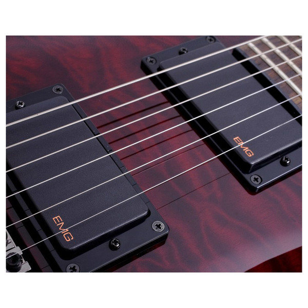 Schecter Hellraiser C-1 Electric Guitar, Black Cherry