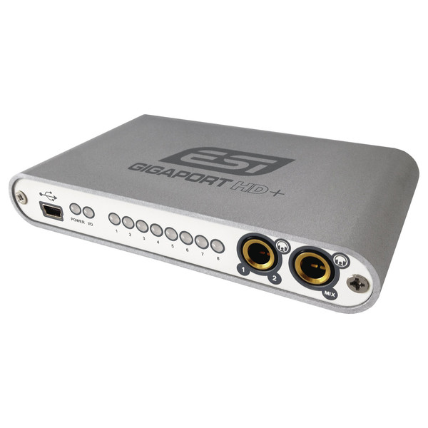 ESI GIGAPORT-HD+ USB Audio Interface - Angled