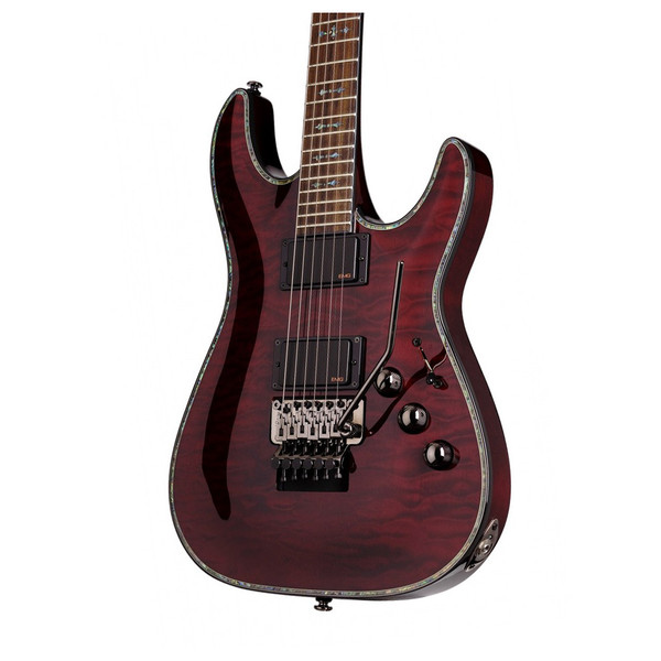 Schecter Hellraiser C-1 FR Electric Guitar, Black Cherry