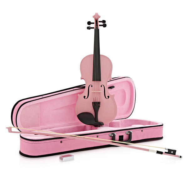 Student 1/2 Violin, Pink, by Gear4music - Ex Demo