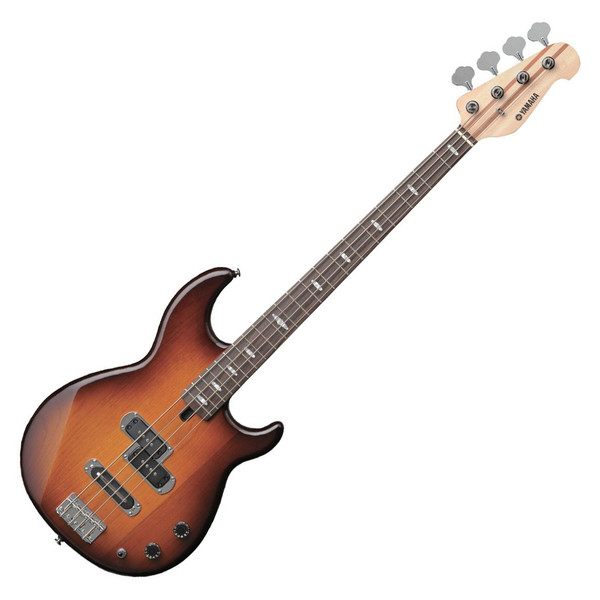 Yamaha BB1024 4-String Bass Guitar, Tobacco Brown Sunburst - Angled Front