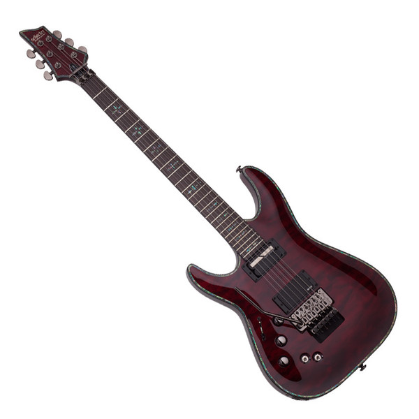 Schecter Hellraiser C-1 FR S Left Handed Guitar, Black Cherry