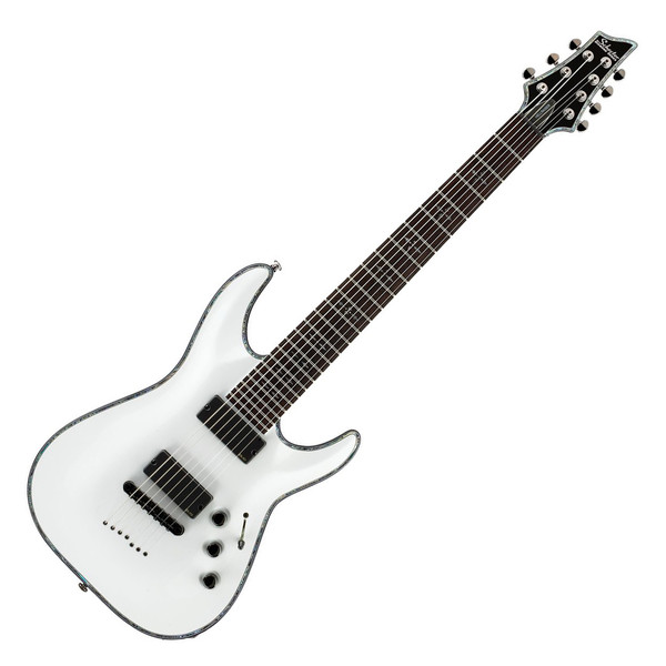 Schecter Hellraiser C-7 Electric Guitar, Gloss White