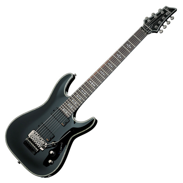 Schecter Hellraiser C-7 FR Electric Guitar, Gloss Black