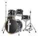 WHD Birch 5-Piece Swing Drum Kit, Black