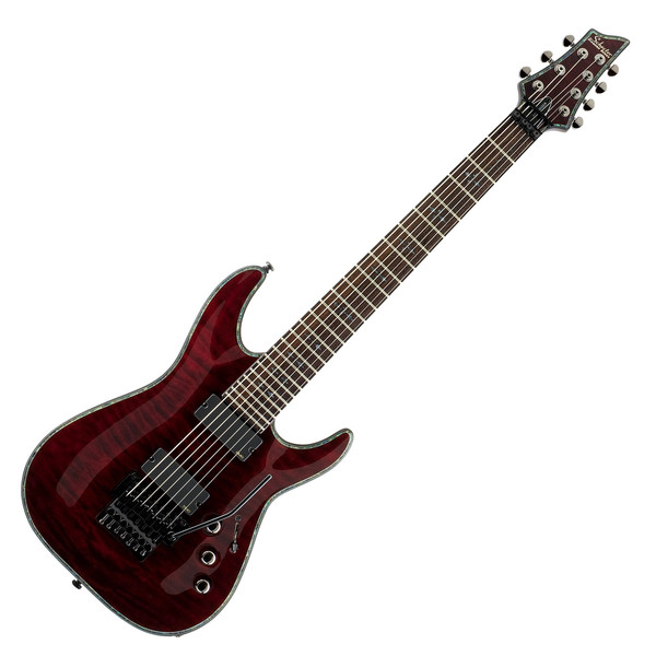 Schecter Hellraiser C-7 FR Electric Guitar, Black Cherry