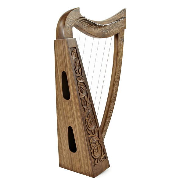 22 String Irish Harp with Levers By Gear4music