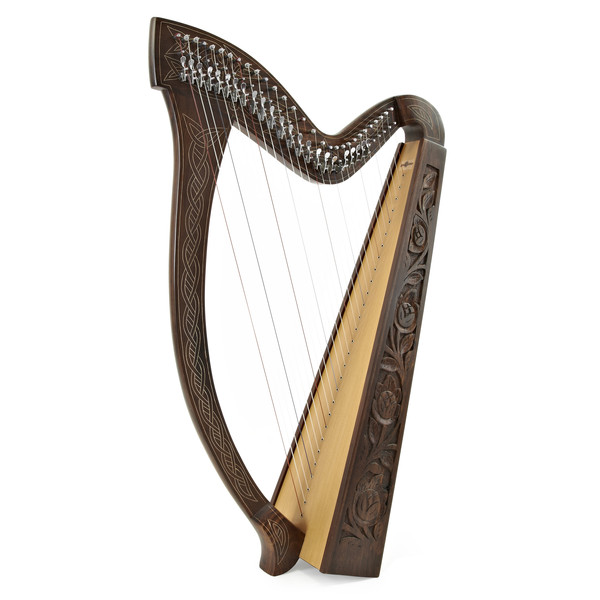 29 String Irish Harp with Levers By Gear4music