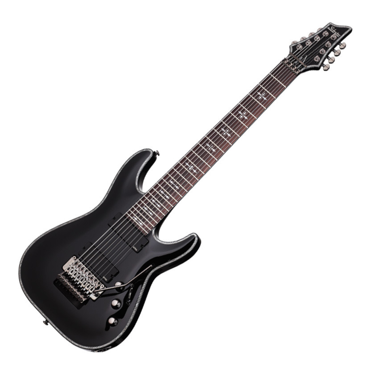 Schecter Hellraiser C-8 FR Elgitarr, Gloss Black | Gear4music