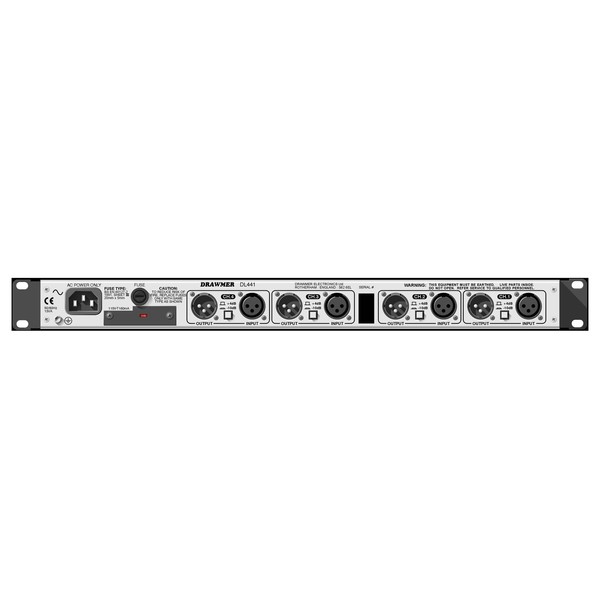 Drawmer DL-441 Quad Compressor/Limiter Rear