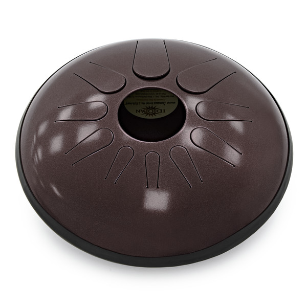 Idiopan Dominus 14-Inch Steel Tongue Drum With Pickups, Dark Cherry