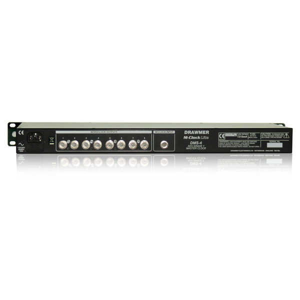 Drawmer DMS-4 M-Clock Lite, AES Grade 1 Master Clock rear