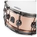 Natal 100% Copper 14x6.5 Snare Drum w/ Brushed Nickel HW angle