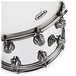 Natal Steel 14x8 Snare Drum w/ Brushed Nickel HW angle