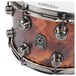 Natal Steel Hammered 14x8 Snare Drum w/ Brushed Nickel HW angle