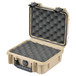 SKB iSeries 0907-4 Waterproof Case (With Layered Foam), Tan- Angled Open