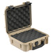 SKB iSeries 0907-4 Waterproof Case (With Layered Foam), Tan - Angled Open 2