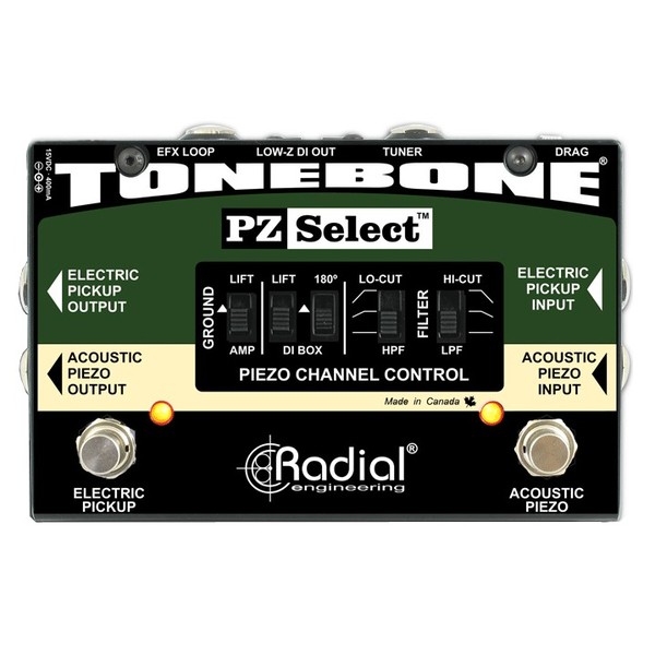 Radial Tonebone PZ-Select Two Channel Instrument Switcher Front