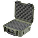 SKB iSeries 0907-4 Waterproof Case (With Layered Foam), Olive Drap - Angled Open