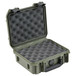 SKB iSeries 0907-4 Waterproof Case (With Layered Foam), Olive Drap - Angled Open 2