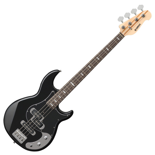 Yamaha BB1024X 4-String Bass Guitar, Black - Front Angled