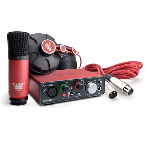 DISC Focusrite Scarlett Solo Studio nagrywania pakiet - Prawie Nowy