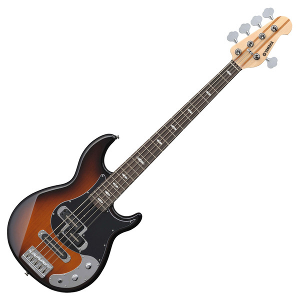 DISCYamaha BB1025X 5-String Bass Guitar, Tobacco Brown Sunburst at
