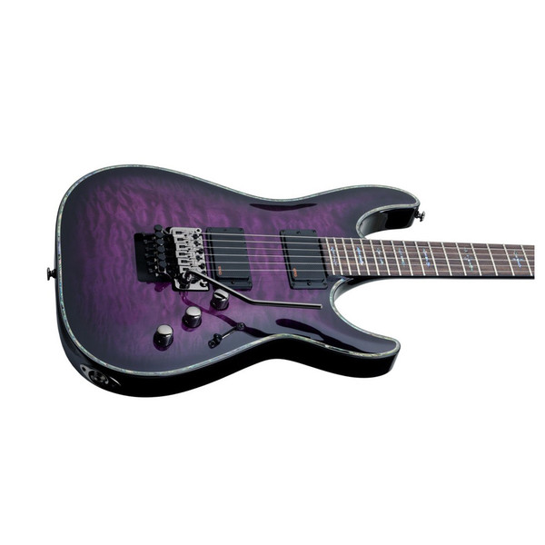 DISC Schecter Hellraiser C-1 FR Electric Guitar, Trans Purple