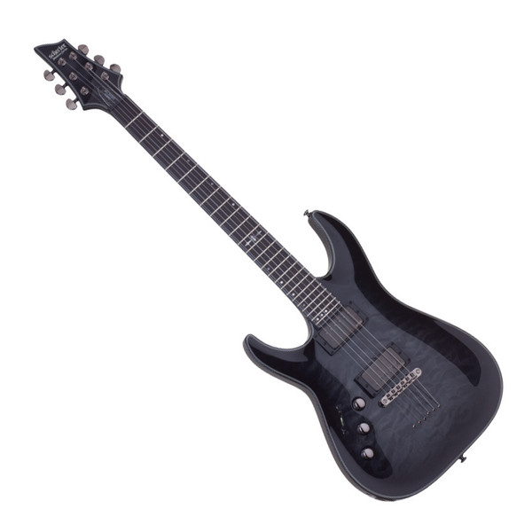 Schecter Hellraiser Hybrid C-1 Left Handed Guitar, Trans Black Burst